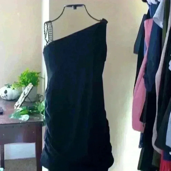 one shoulder black dress size 3 picchu - Picture 1 of 3